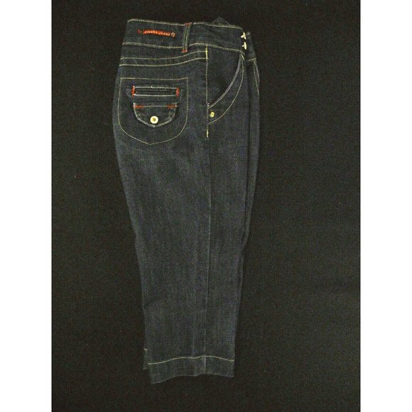 VIGOSS Womans Capris Jeans Size 14  26 w MEASURED Juniors Blue Denim - Picture 3 of 10